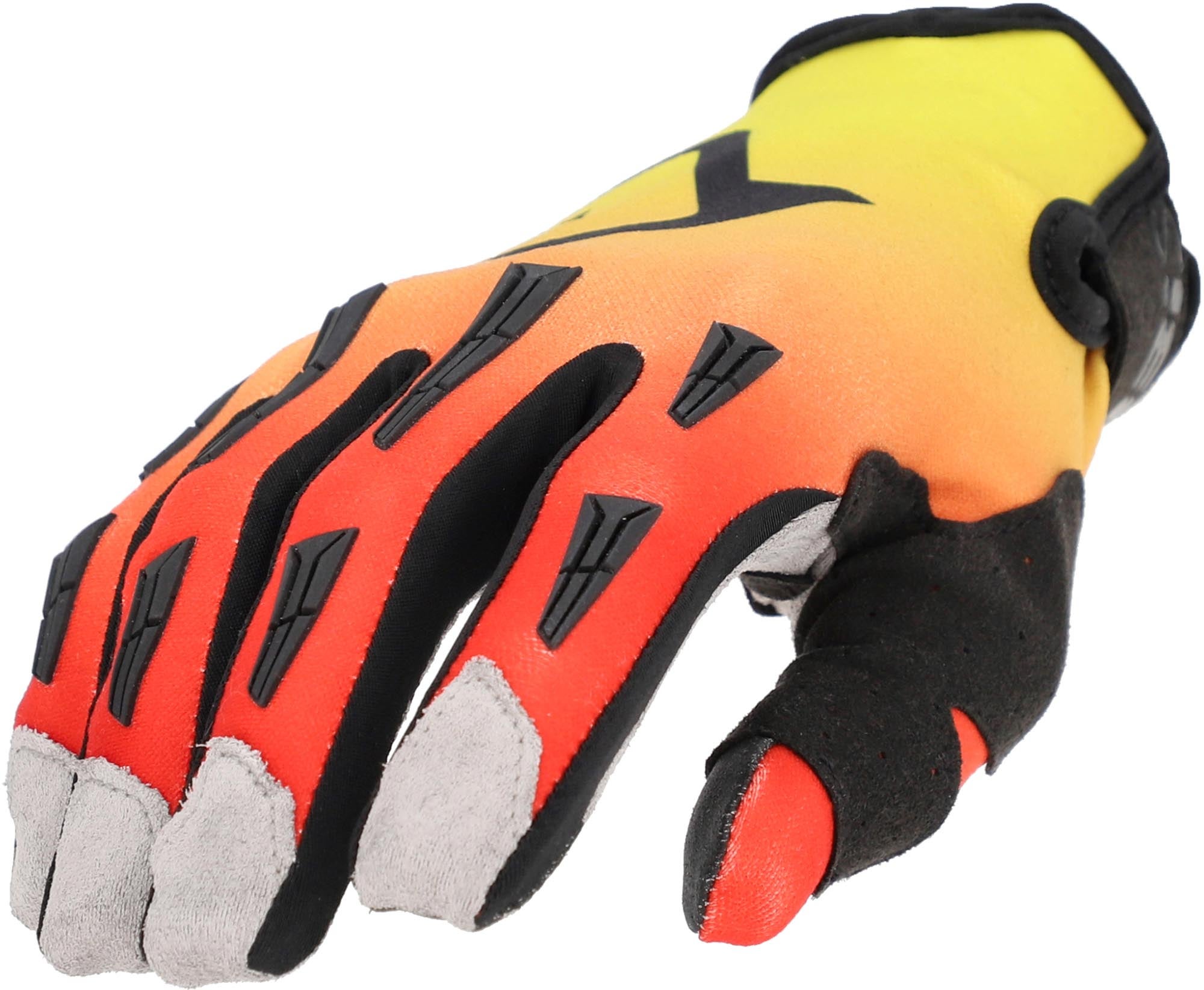 Acerbis MX X-P 2.0 Logo Motocross Handschuhe schwarz/gelb L Abbildung 1
