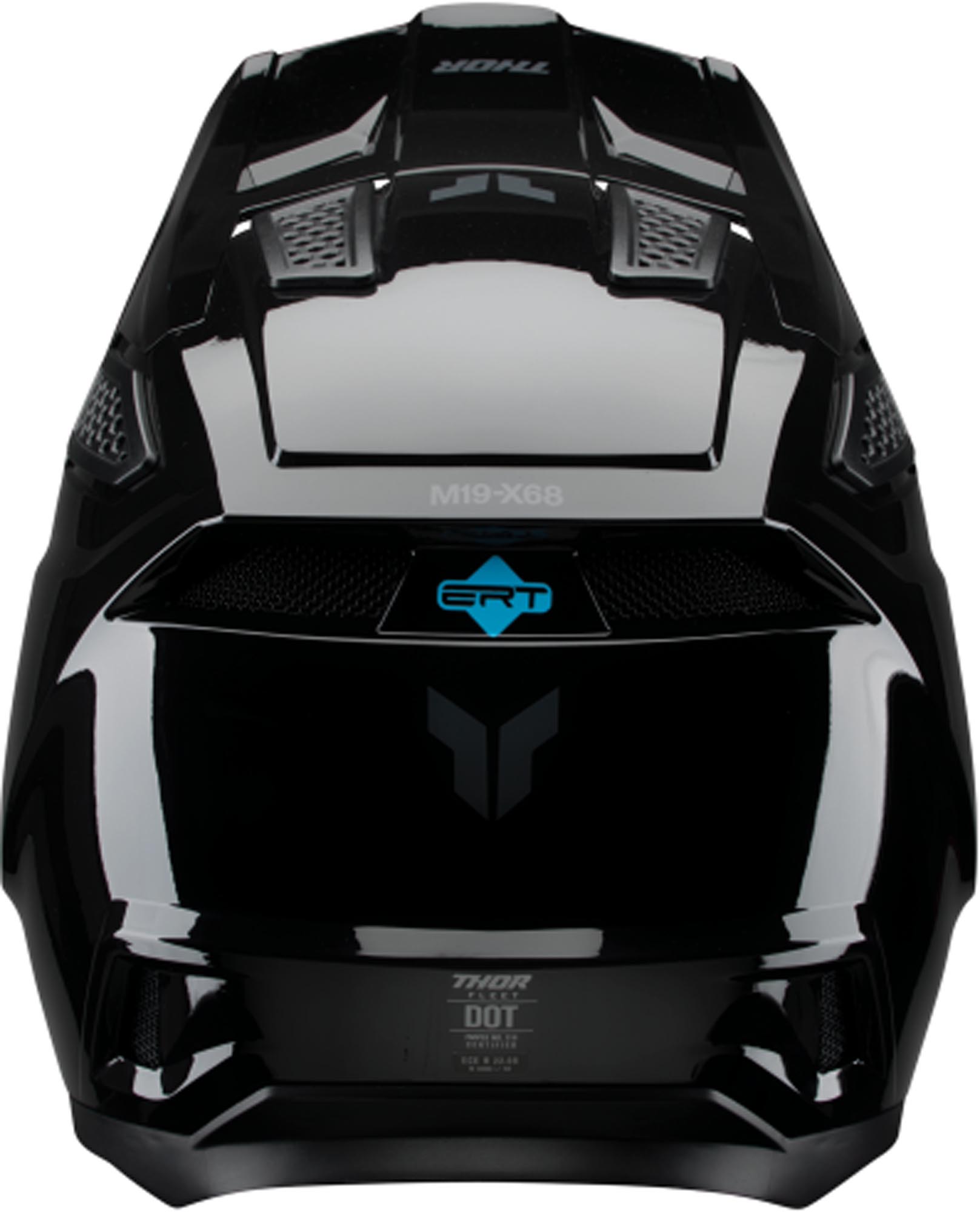 Thor Fleet Motocross Helm schwarz glänzend M (57/58) Abbildung 3
