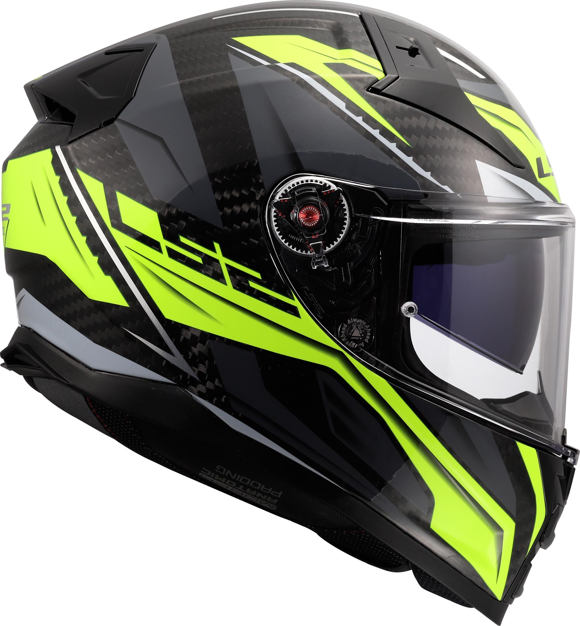 LS2 FF811 Vector II Carbon Savage 頭盔 黑色/黃色 S（55/56） 圖 3
