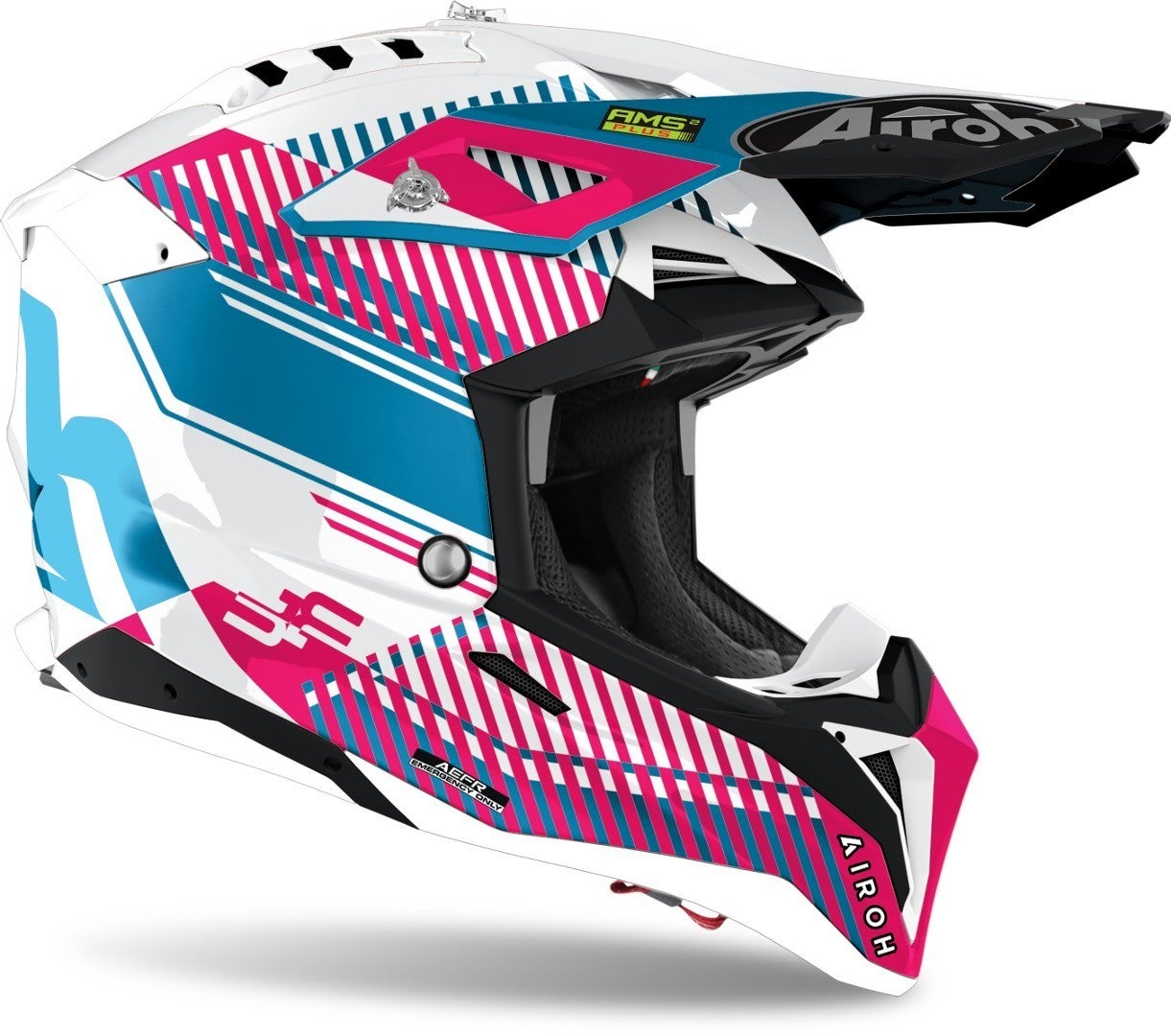 Airoh Aviator 3 Wave Carbon Casco motocross rosa S (55/56) Figura 2