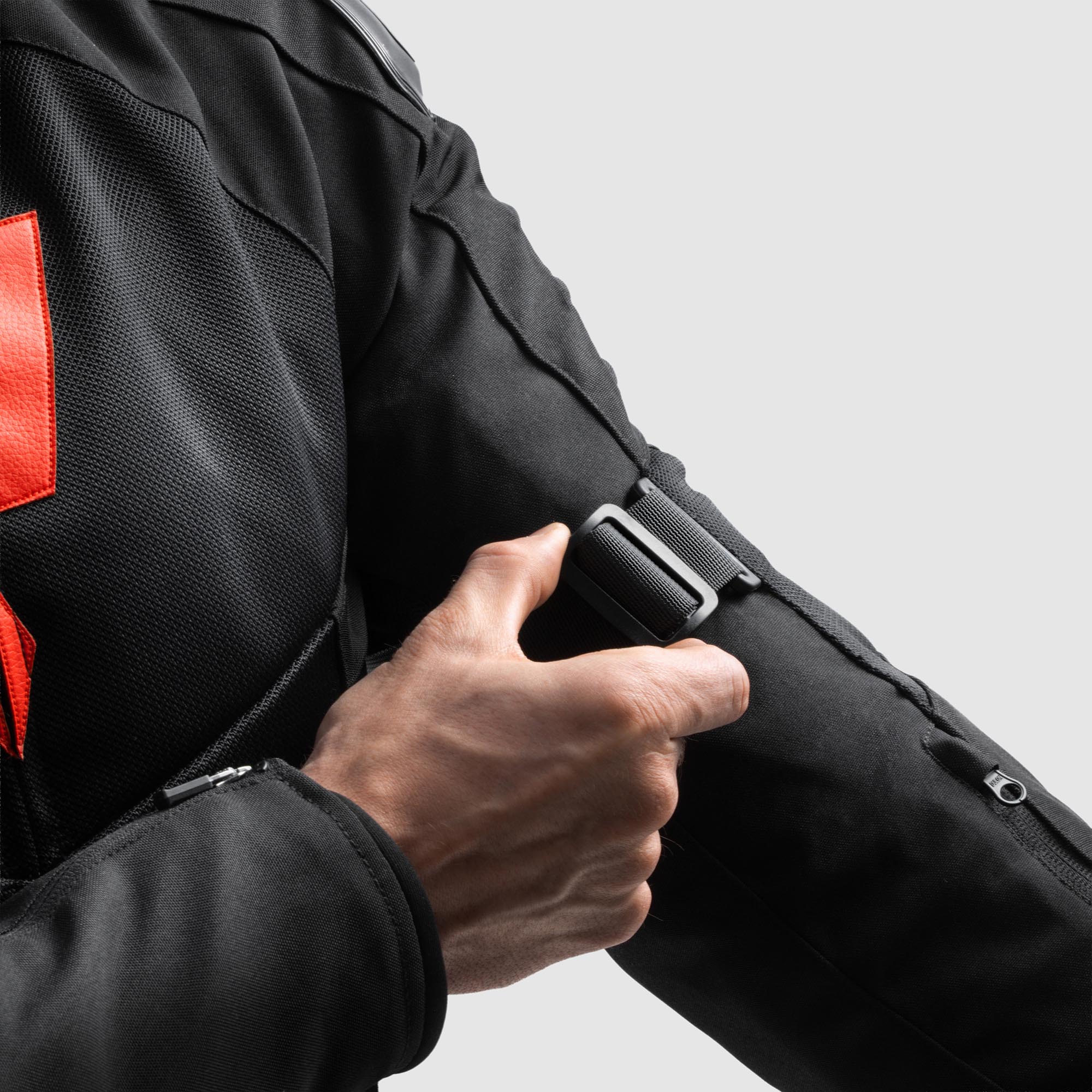 Rebelhorn Vandal 2 Air waterproof Motorcycle Textile Jacket black/red 9XL Figure 7