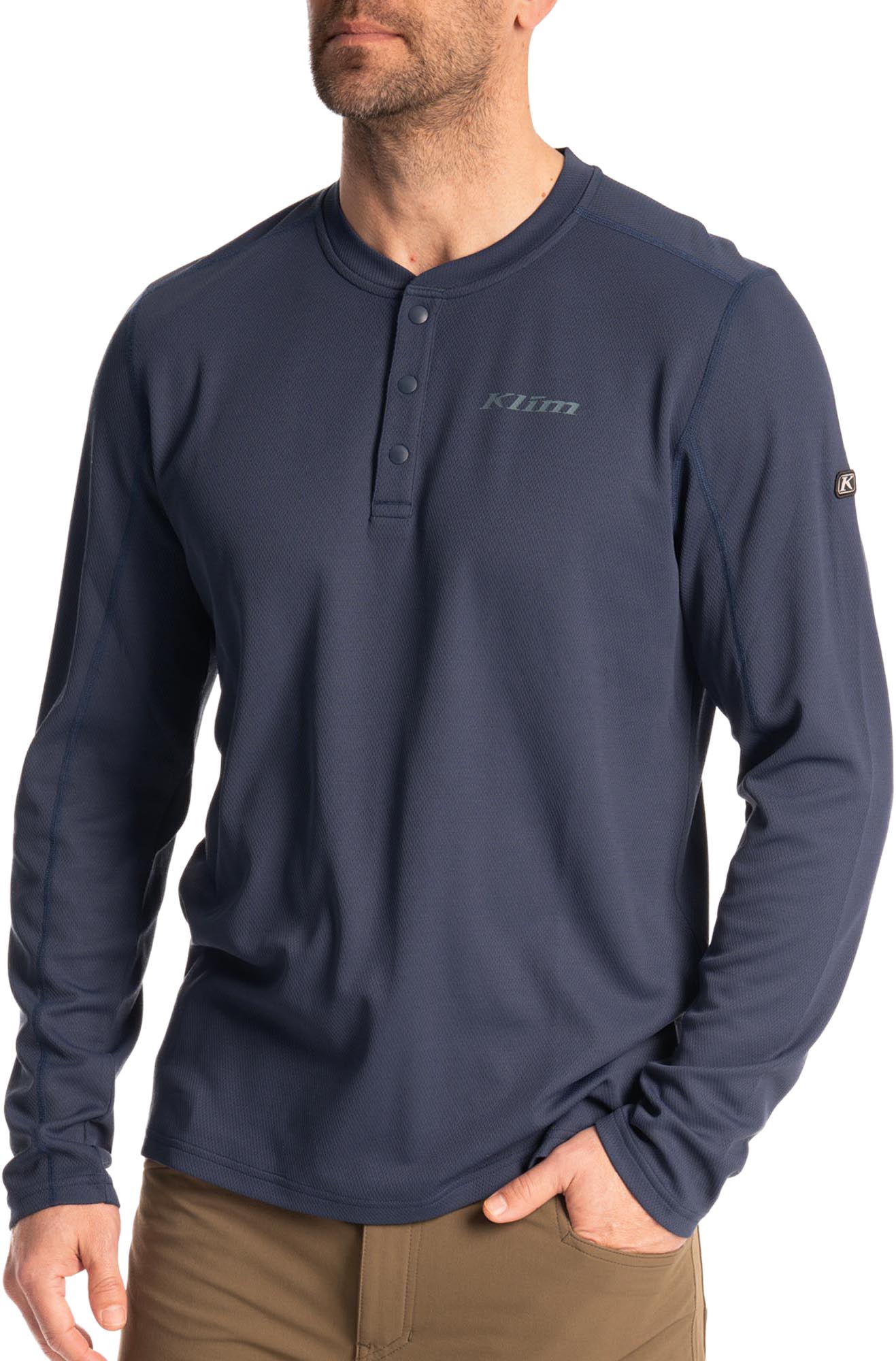 Klim Sidewinder Wool Camicia a maniche lunghe blu XL Figura 1