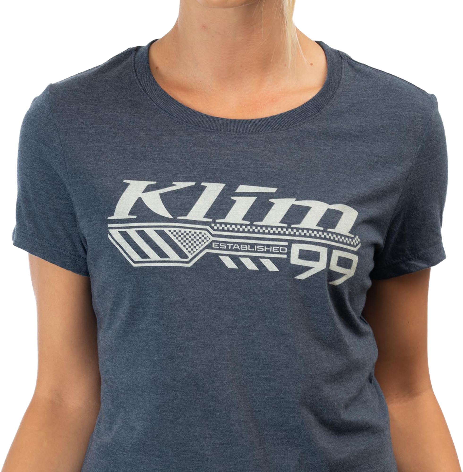 Klim Foundation Tri-Blend Maglietta femminile blu XL Figura 2