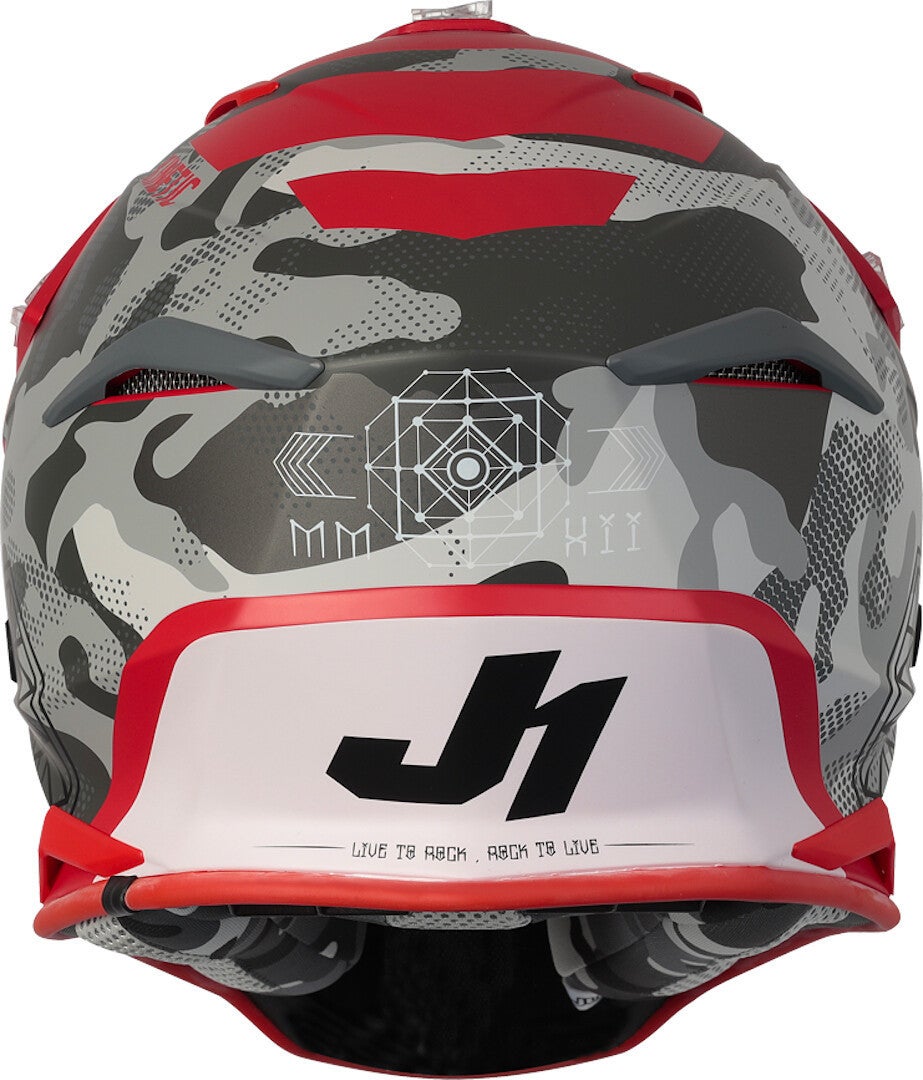 Just1 J39 Kinetic Casco motocross rosso/nero S (55/56) Figura 3