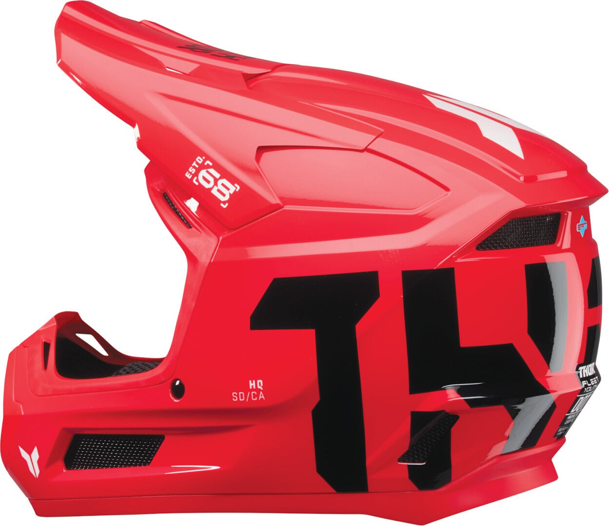 Thor Fleet Forge Kids Motocross Helmet red/black Y/M (50/51) Figure 4