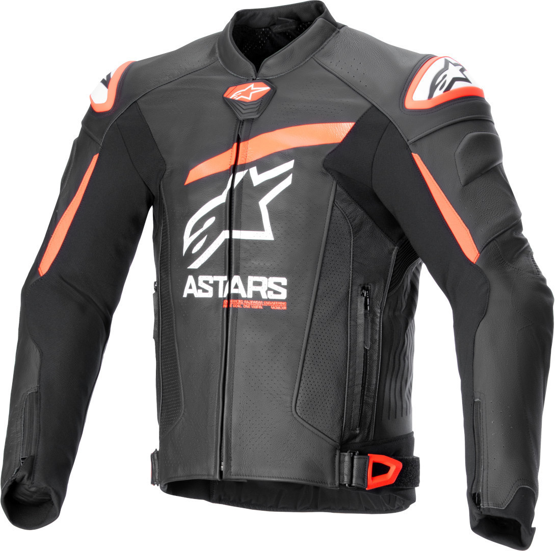 Alpinestars GP Plus R V4 Airflow perforated Motorcycle Leather Jacket black/neon-red 52 Figure 1