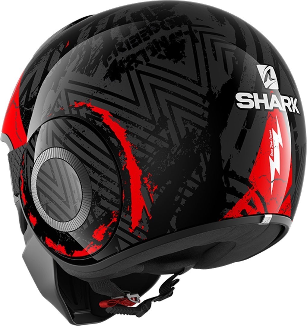 Shark Street-Drak Crower Capacete do jato preto/vermelho S (55/56) Figura 5
