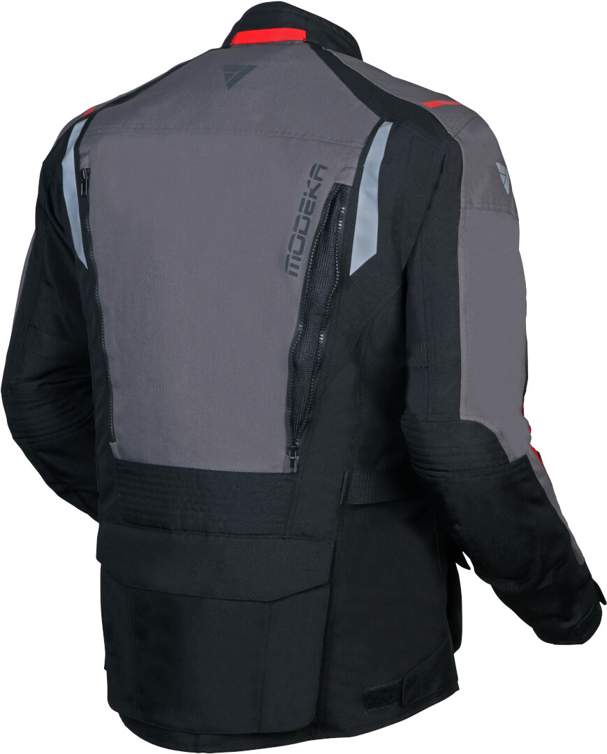 Modeka Varus waterproof Motorcycle Textile Jacket black/dark grey XL Figure 4
