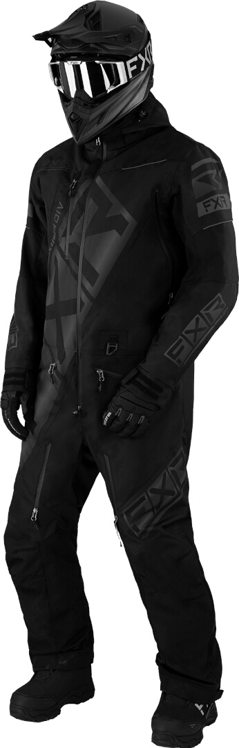FXR CX Lite 2023 One Piece Snowmobile Suit black/anthracite Short XL Figure 1