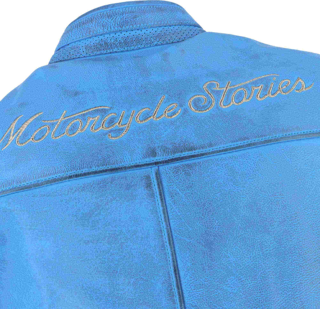 Helstons Nashville Motorcycle Leather Jacket blue L Figure 2