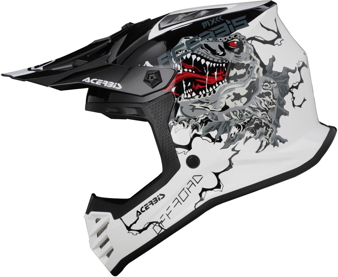 Acerbis Profile Rex Kids Motocross Helm weiß/schwarz Y/M (49/50) Abbildung 9