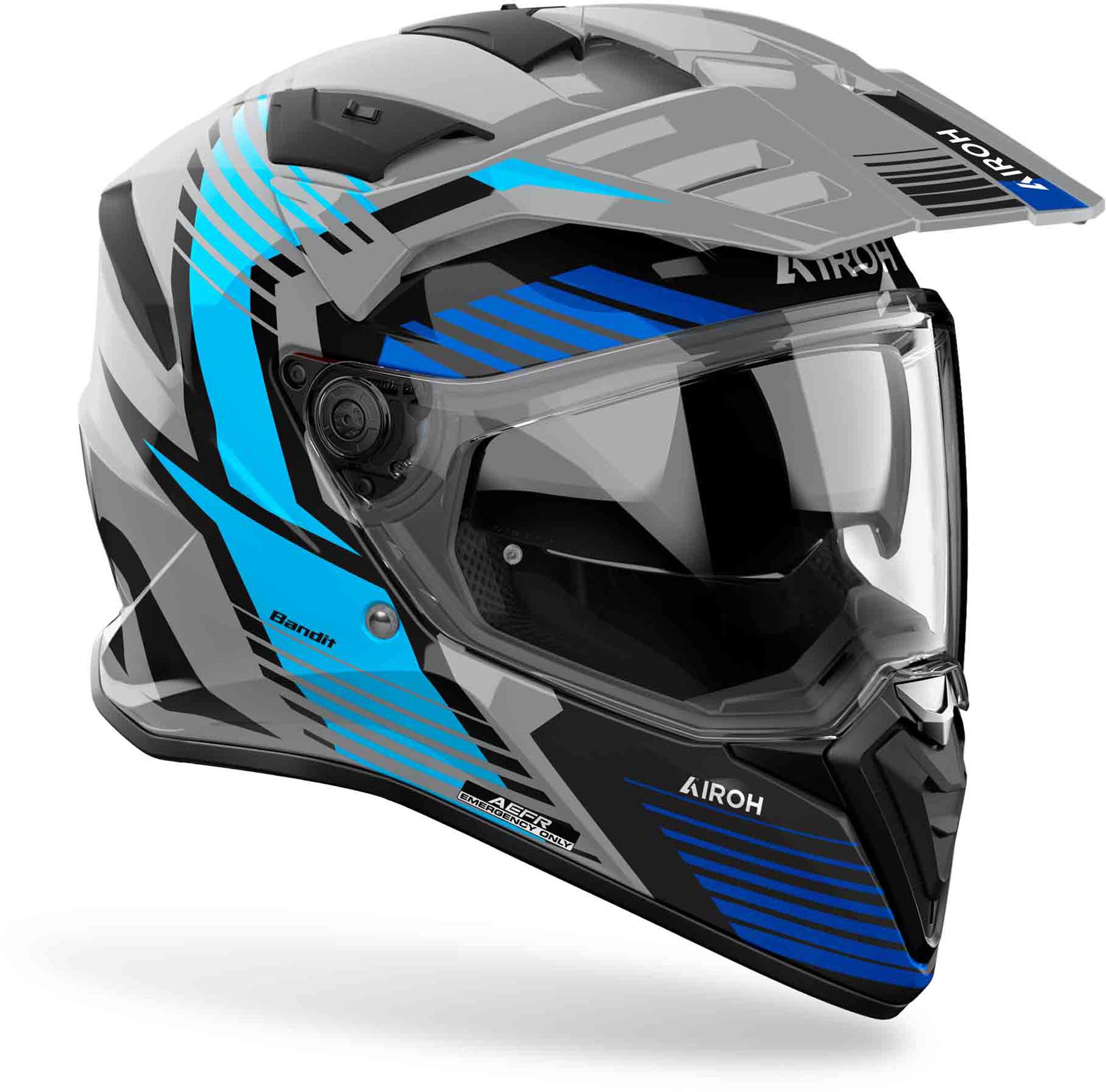 Airoh Bandit Spicy Enduro helma šedá/černá/modrá S (55/56) Obrázek 2