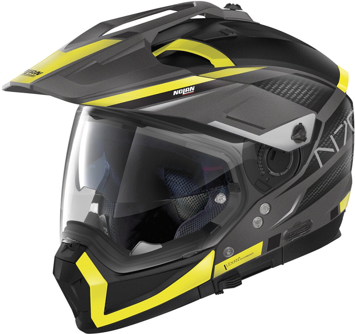 Nolan N70-2 X Earthquake 2023 N-Com Casco Grigio opaco/giallo S (56) Figura 1