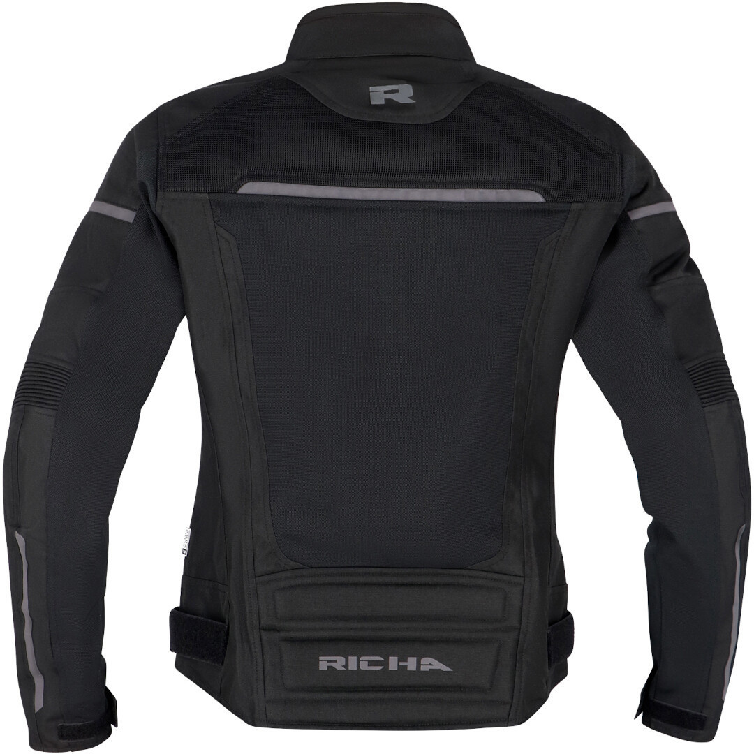 Richa Airstorm imperméable à l’eau dames moto textile veste noir 4XL Figure 3
