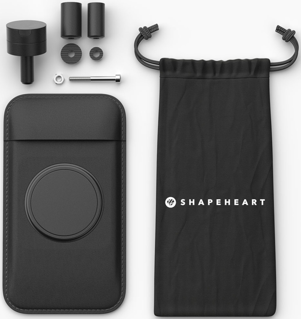 Shapeheart Motorcycle Bundle Magnetic Smartphone Mount for Stem Handlebars-image-442967753