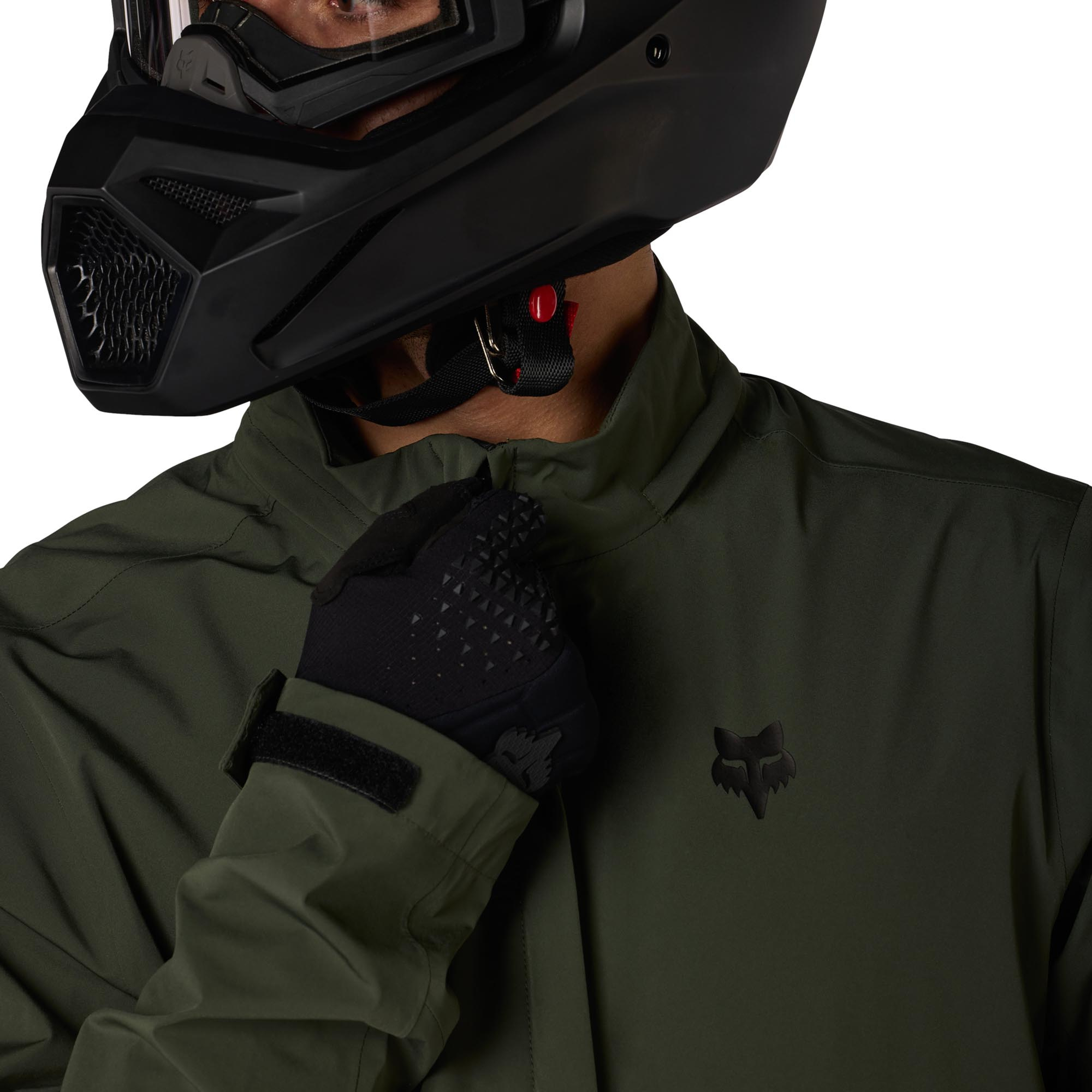 FOX Ranger Off-Road Packable Motocross Rain Jacket dark green L Figure 6