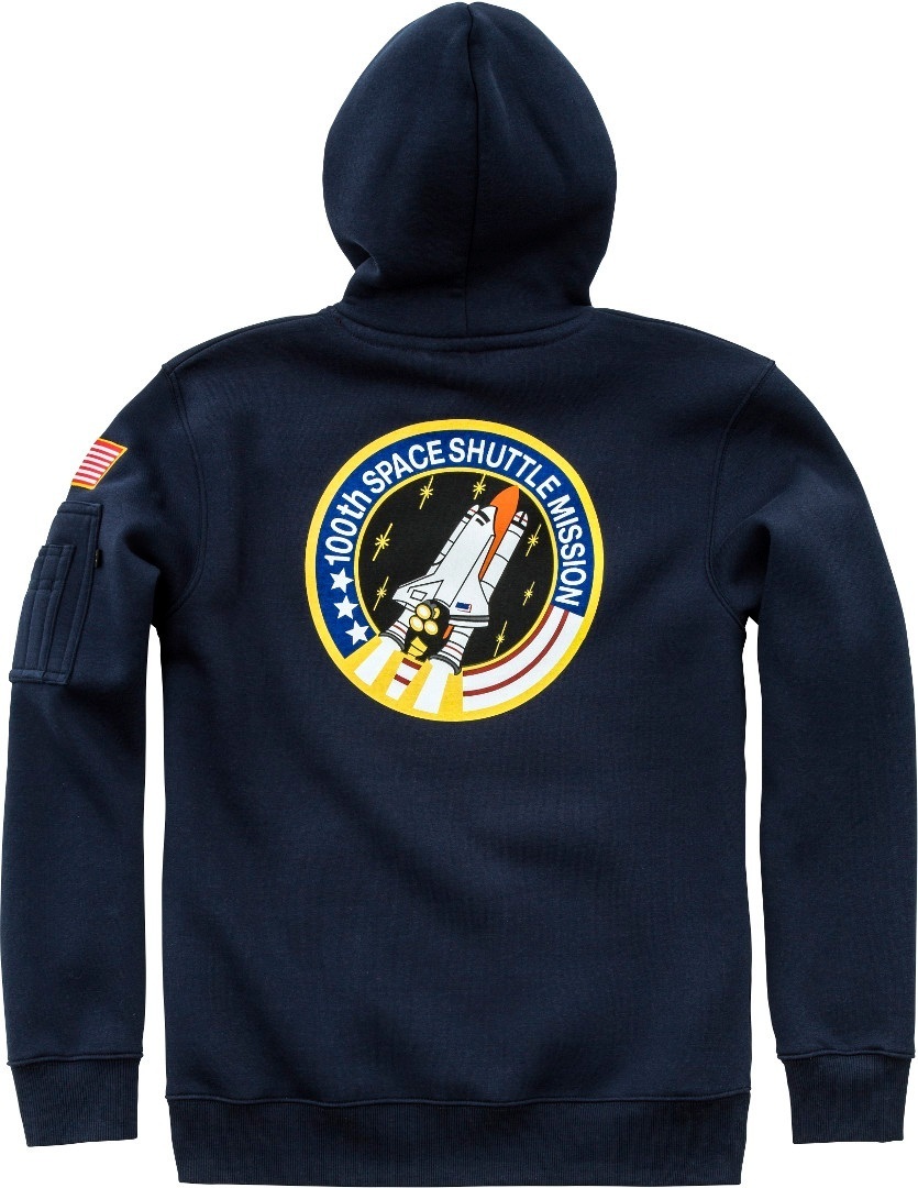 Alpha Industries Space Shuttle Hoodie dunkelblau S Abbildung 2