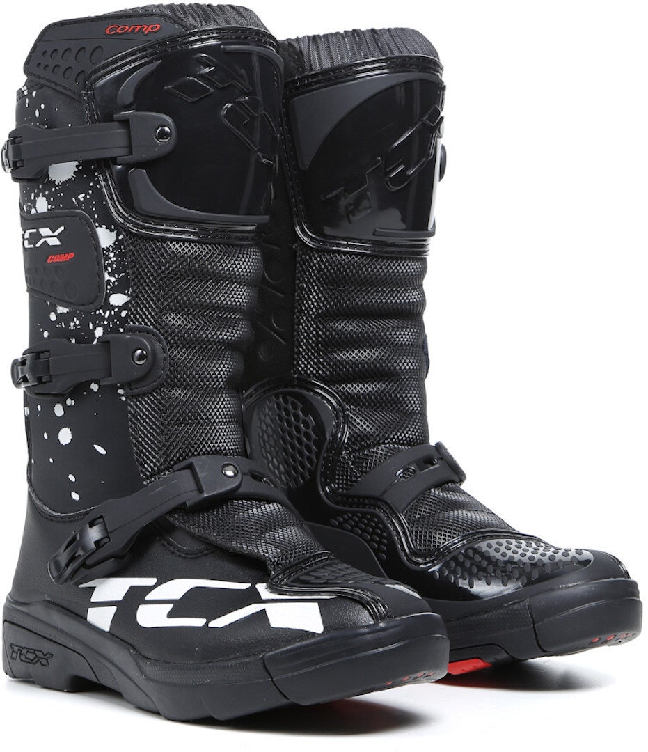 TCX Comp Bottes de motocross pour enfants Noir/Blanc 36 Figure 1