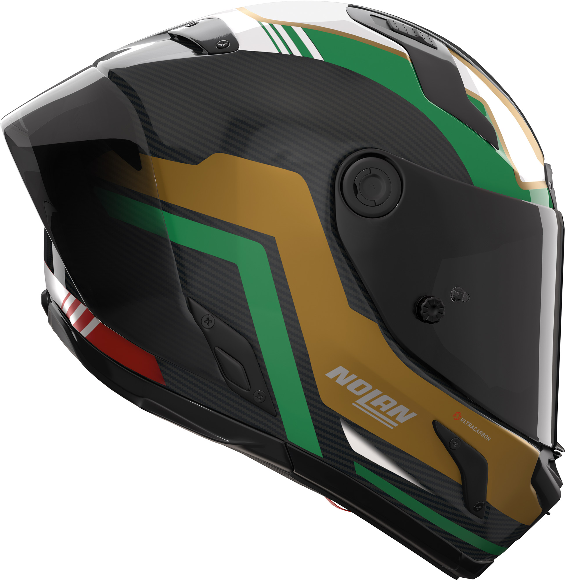 Side view of Nolan X-804 RS Ultra Carbon Piega Helmet