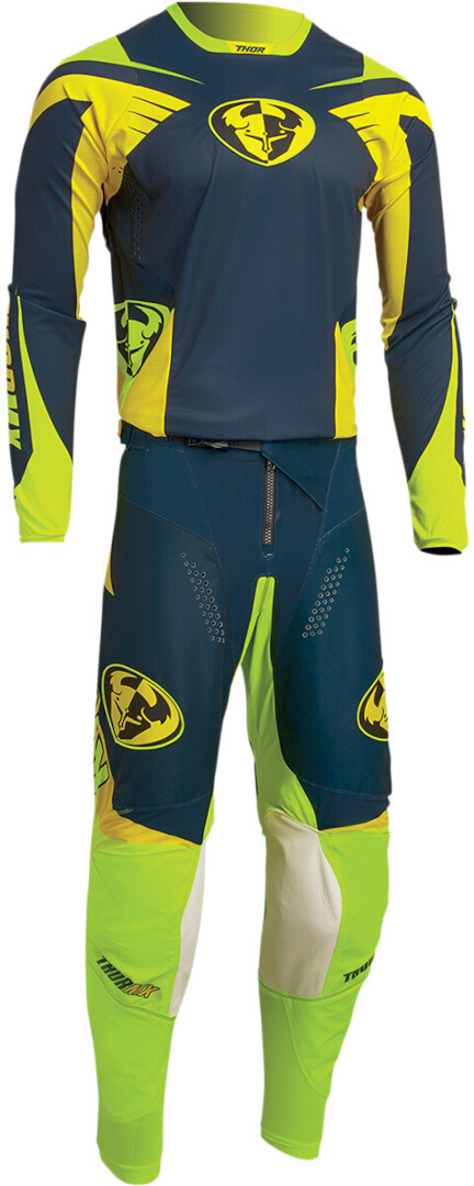 Thor Pulse 04 Limited Edition Motocross trøje grøn/blå M Figur 3