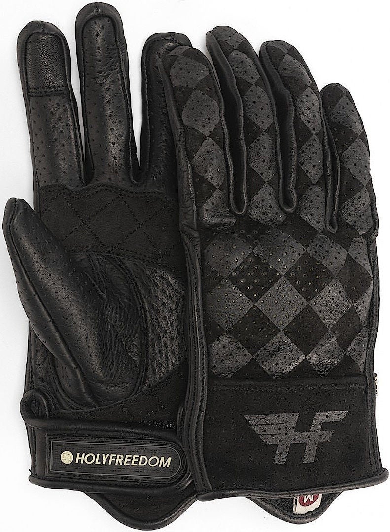 HolyFreedom Bullit Nubuk Perforated Motorradhandschuhe M Abbildung 1