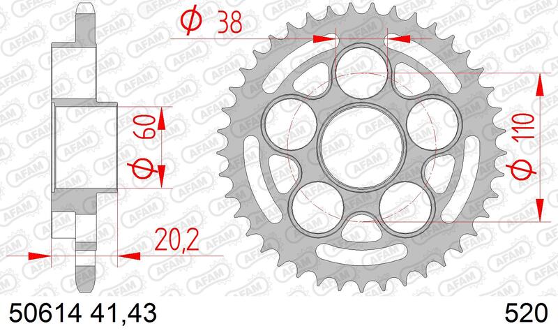 AFAM Bakdrev stål standard - 520 Figur 1