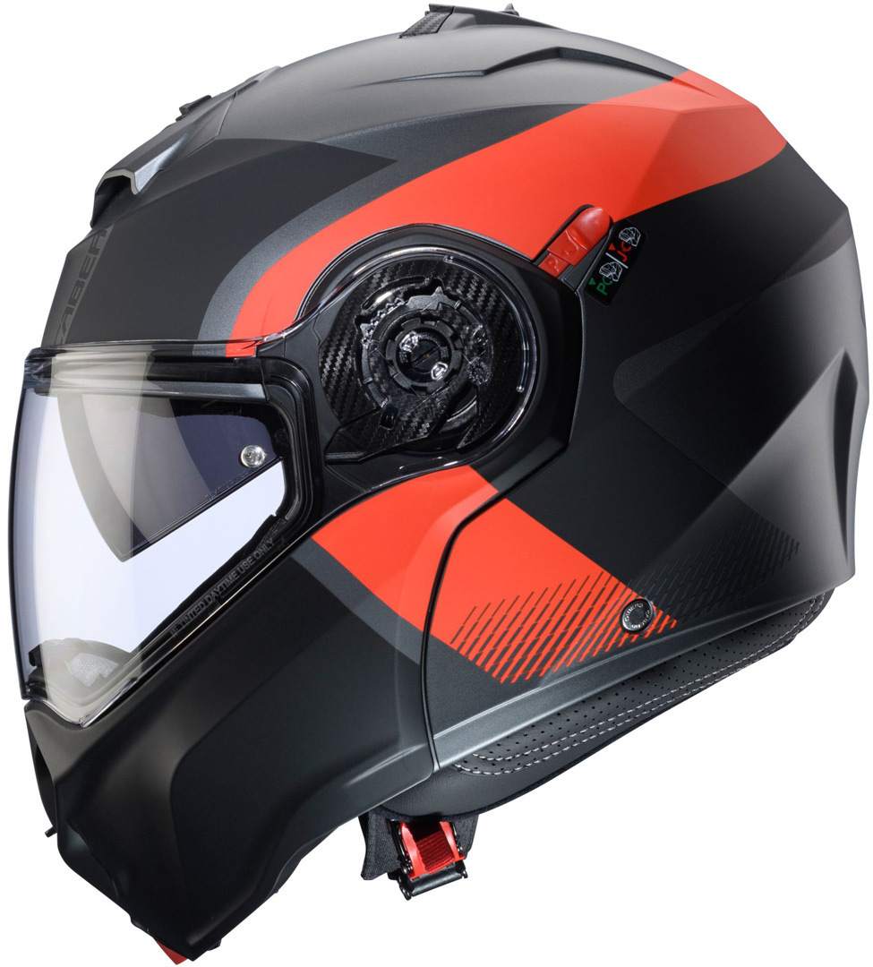 Caberg Duke Evo Indy Capacete Cinza fosco/vermelho S (55/56) Figura 4