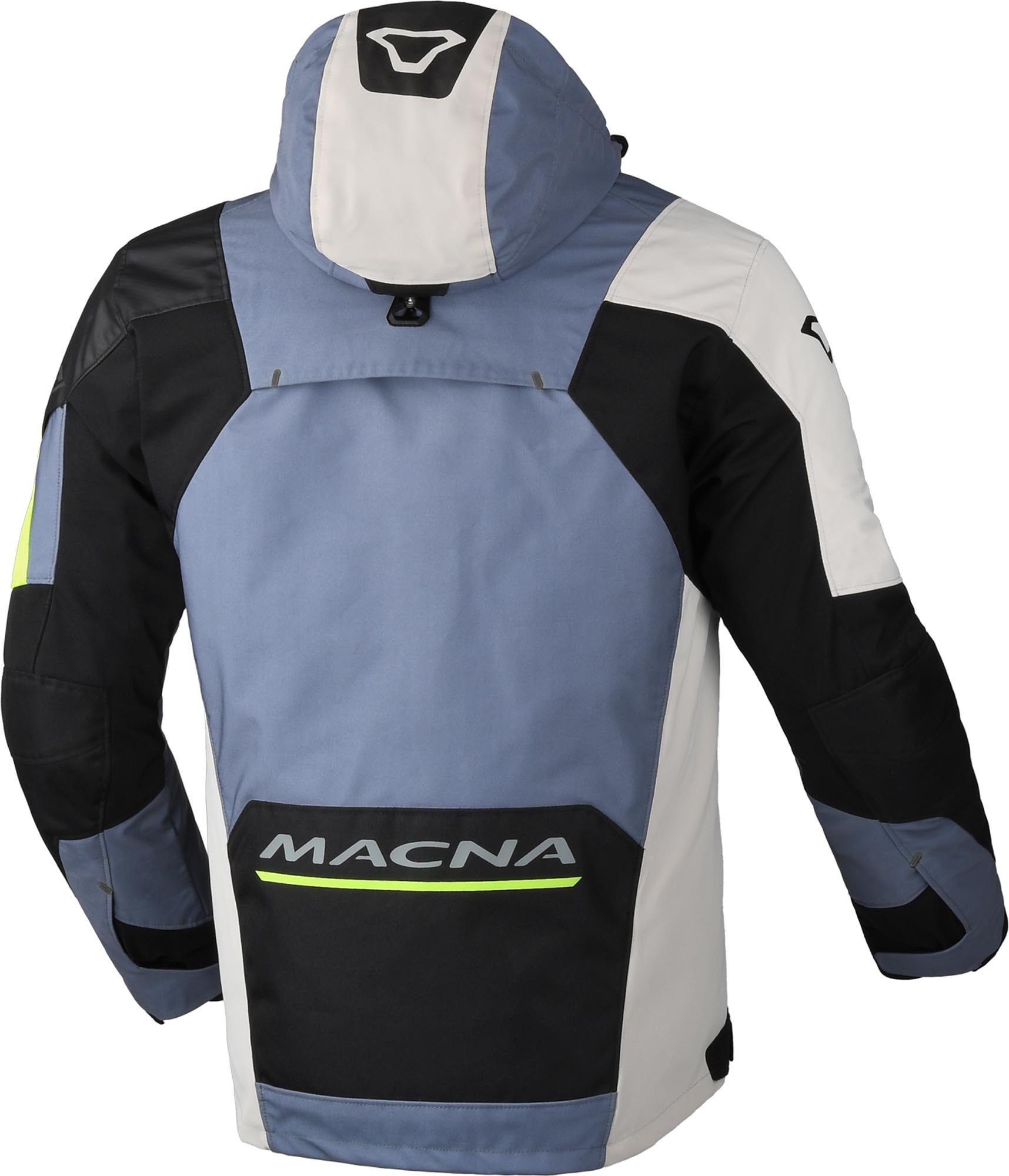 Macna Angle 2.0 Jaqueta têxtil de motocicleta impermeável cinza/amarelo S Figura 2