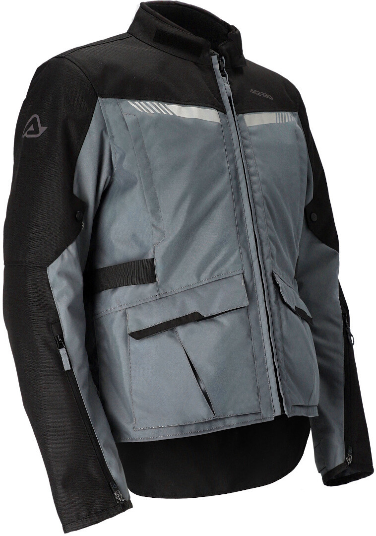 Acerbis X-Trail Giacca tessile moto nero/grigio 3XL Figura 1