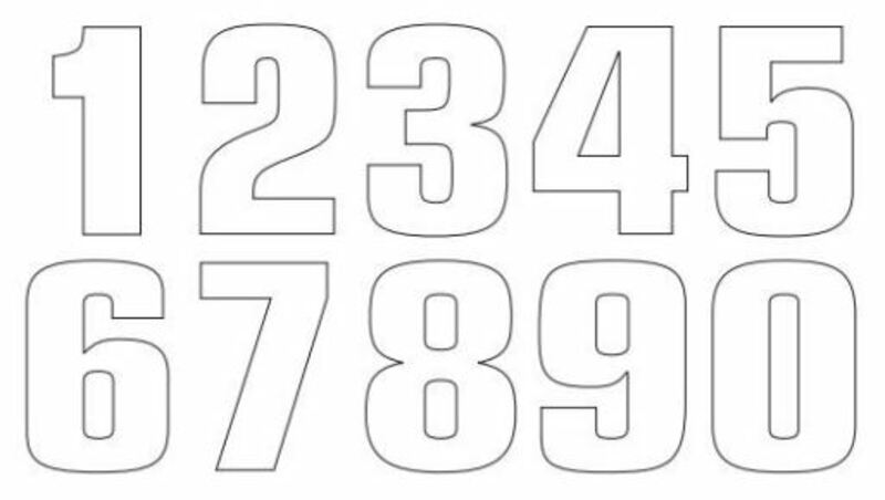 TECNOSEL Numărul cursei 8 20x13cm Alb Set de 3 Figura 1