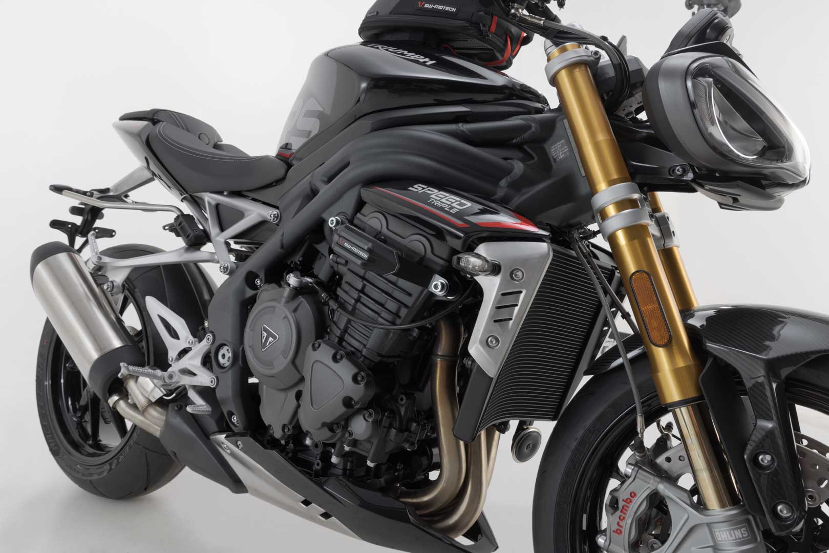 Kit SW-Motech Frame slider - Negru. Triumph Speed Triple 1200 RS (21-). Figura 3