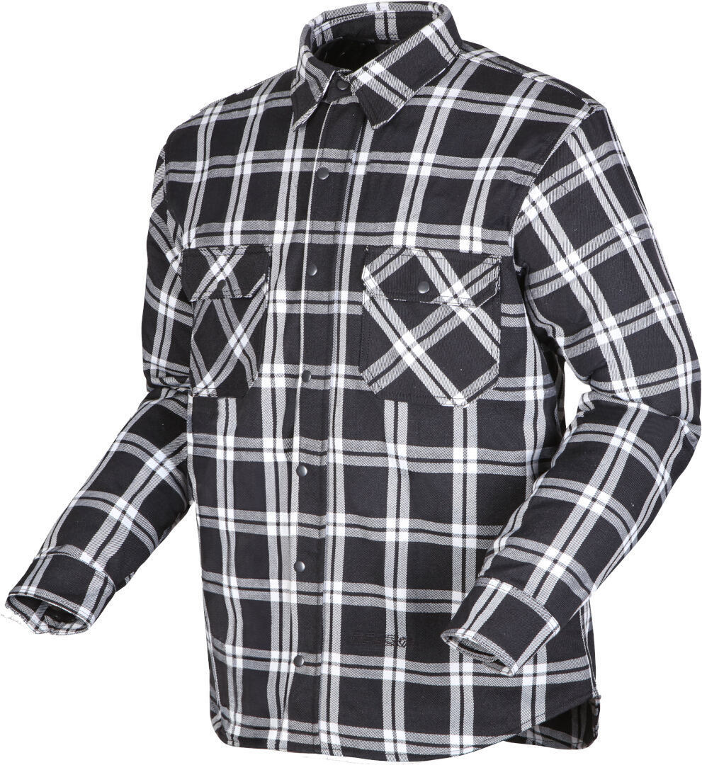Modeka Colden Motorcycle Shirt black/white 4XL Figure 1
