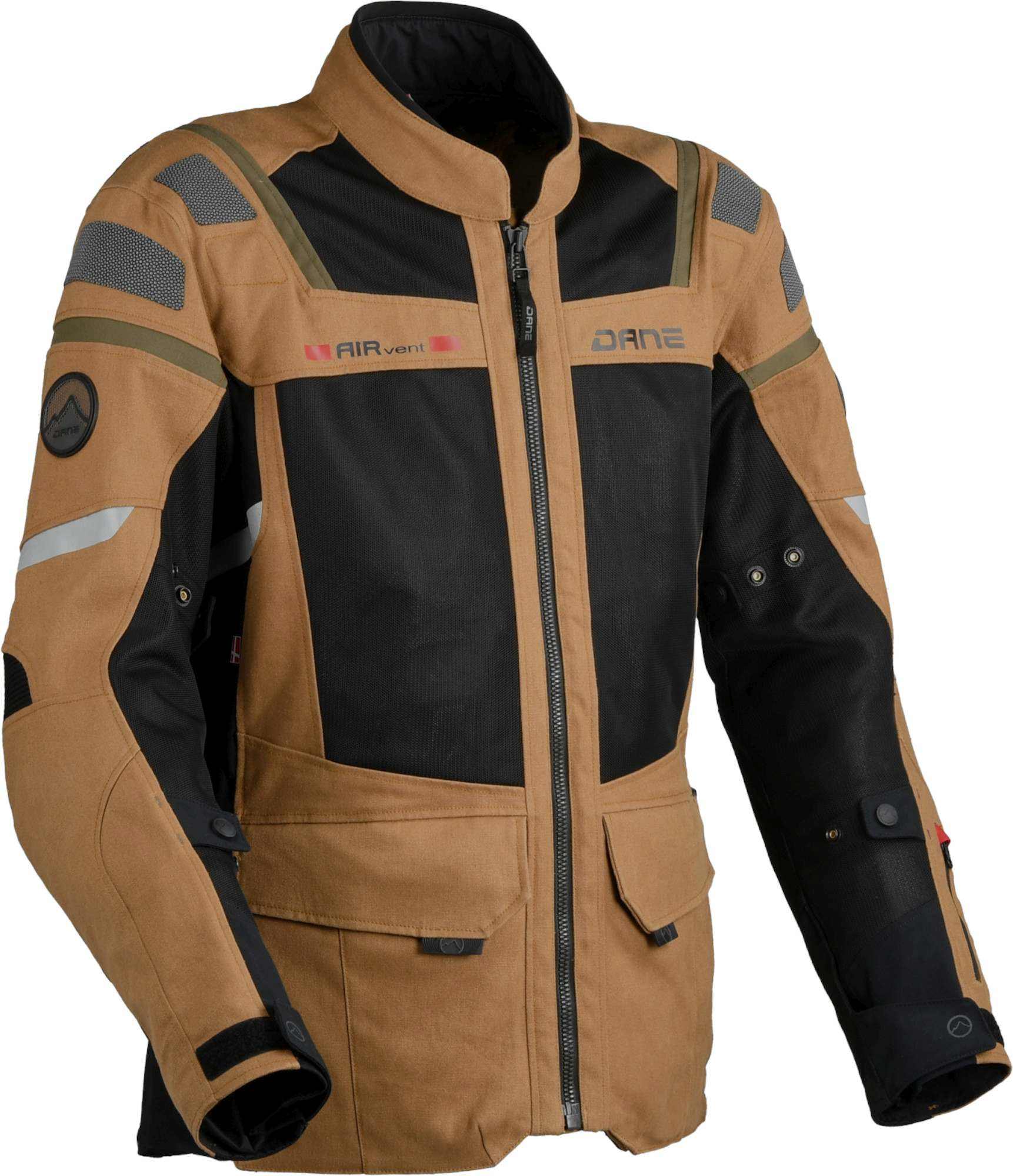 DANE Sundby 2 Mesh Jachetă textilă pentru motociclete Maro/Negru 3XL Figura 1