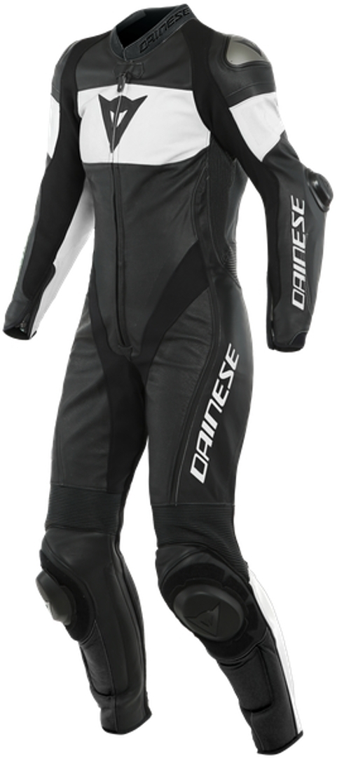 Dainese Imatra Costum de piele de motocicletă pentru femei perforate într-o singură piesă alb/negru 38 Figura 1