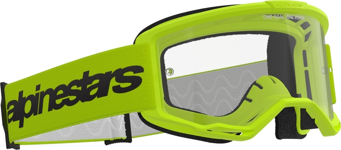 Alpinestars Vision 3 Wordmark Ochelari de motocross galben Figura 2