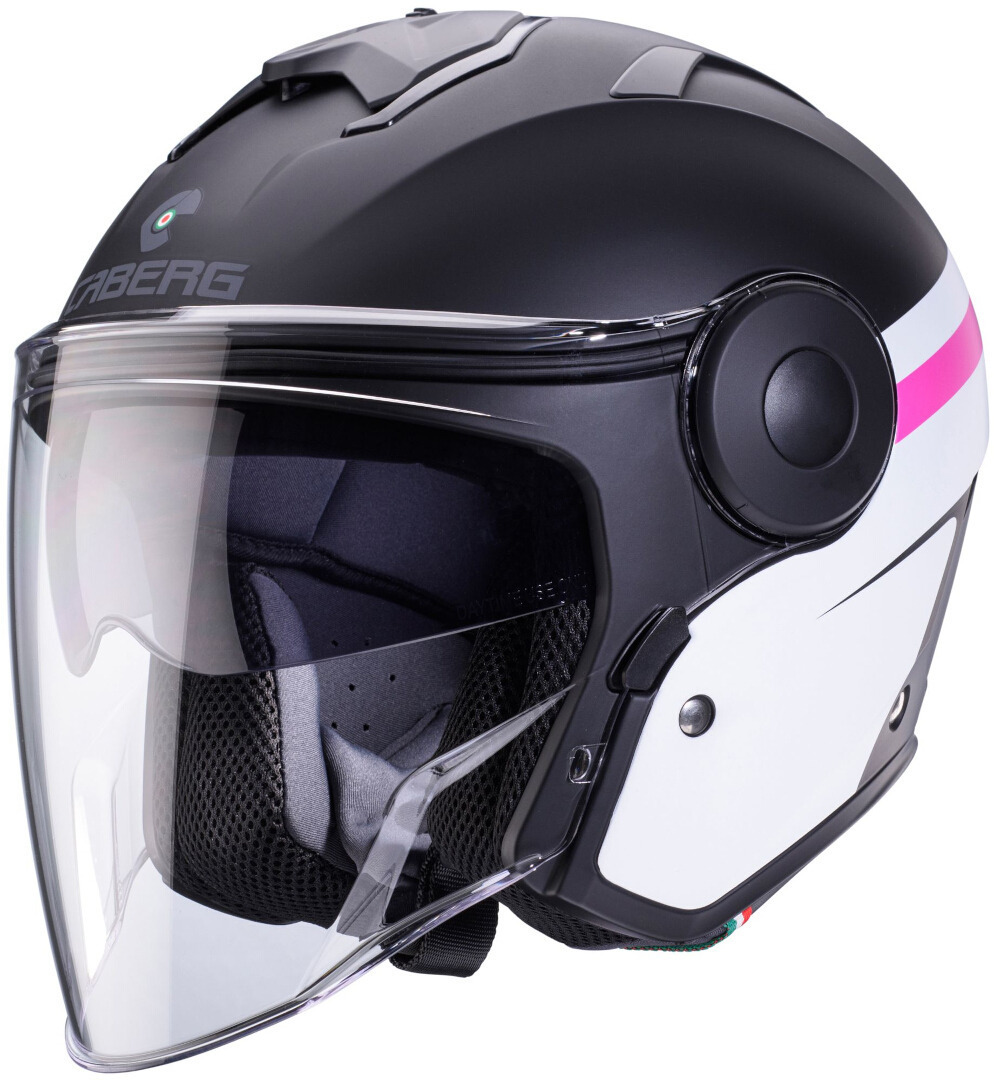 Caberg Soho Zephir Cască cu reacție Negru mat/alb/roz XS (53/54) Figura 1