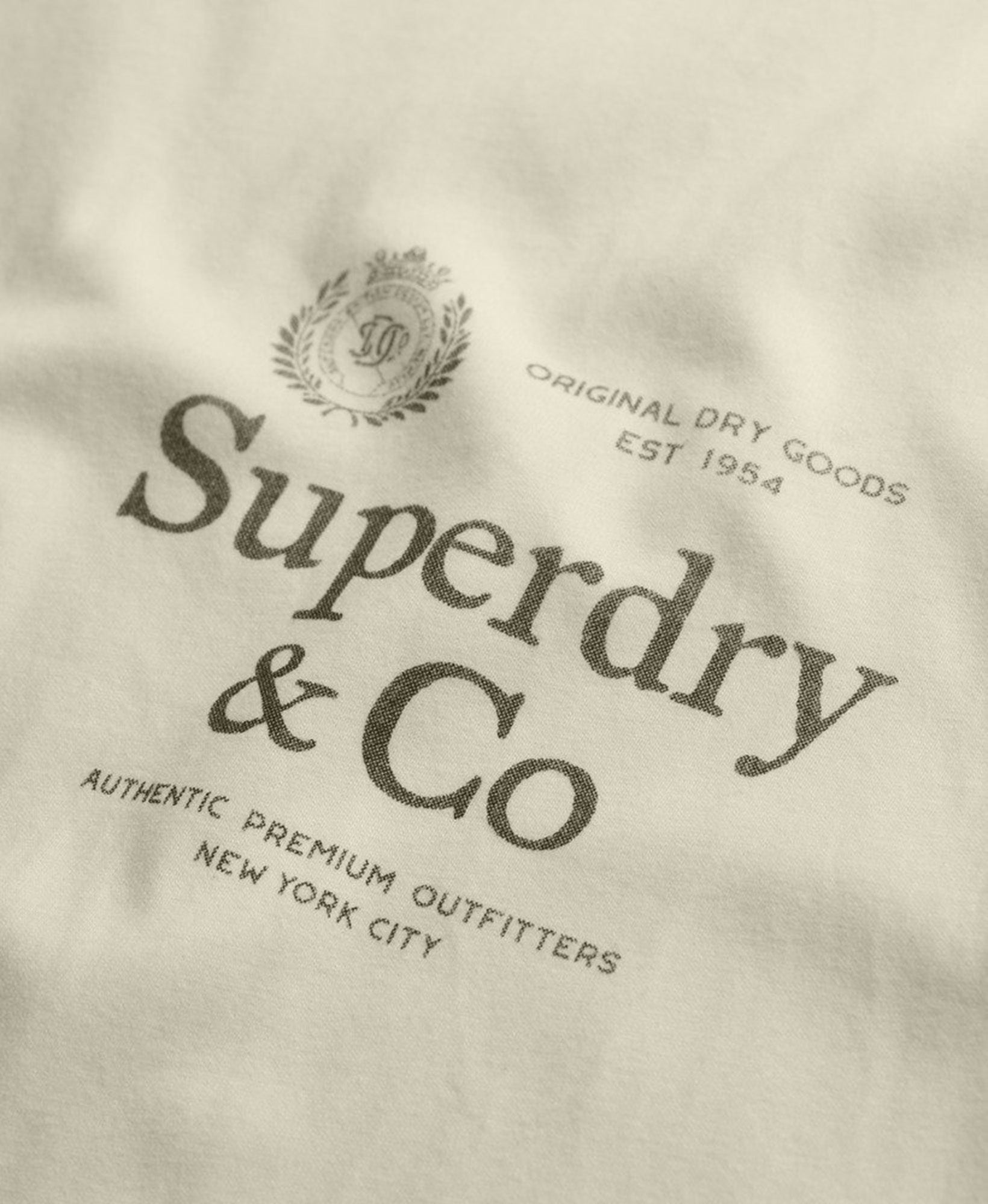 Superdry & Co Luxe Casual Classic Damer T-shirt Fløde 12 Figur 2