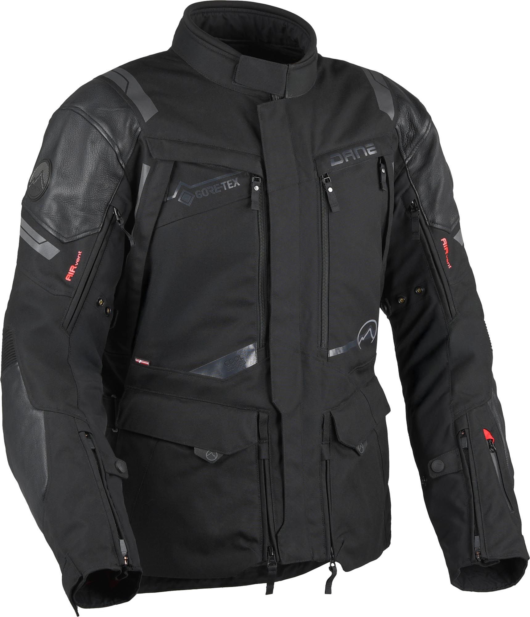 DANE Eventyr Gore-Tex waterproof Motorcycle Textile Jacket black 4XL Figure 1