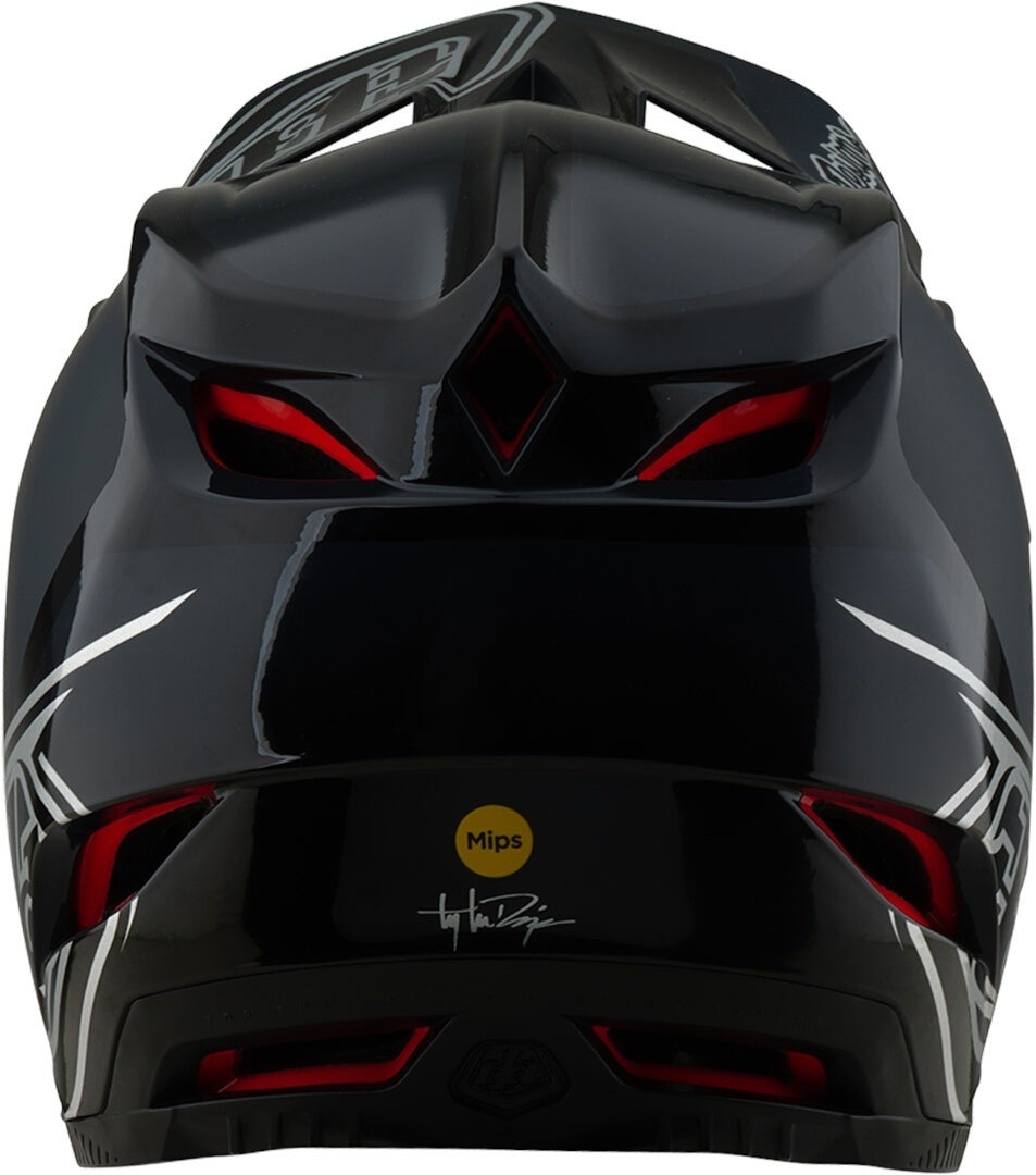Troy Lee Designs D4 Mips Shadow Elmo da discesa in poliacrilite nero/nero opaco XL (60/61) Figura 7