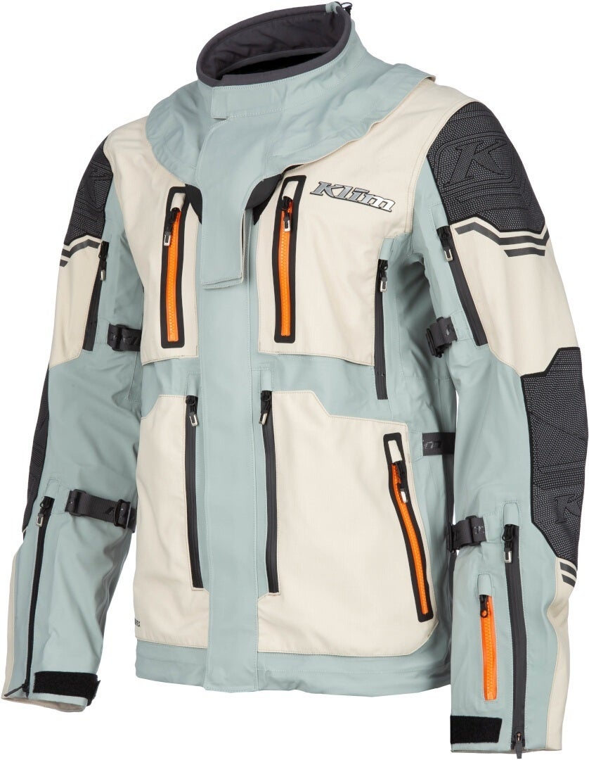 Klim Adventure Rally Gore-Tex Enduro Motorrad Textiljacke grau/mint/orange L Abbildung 1