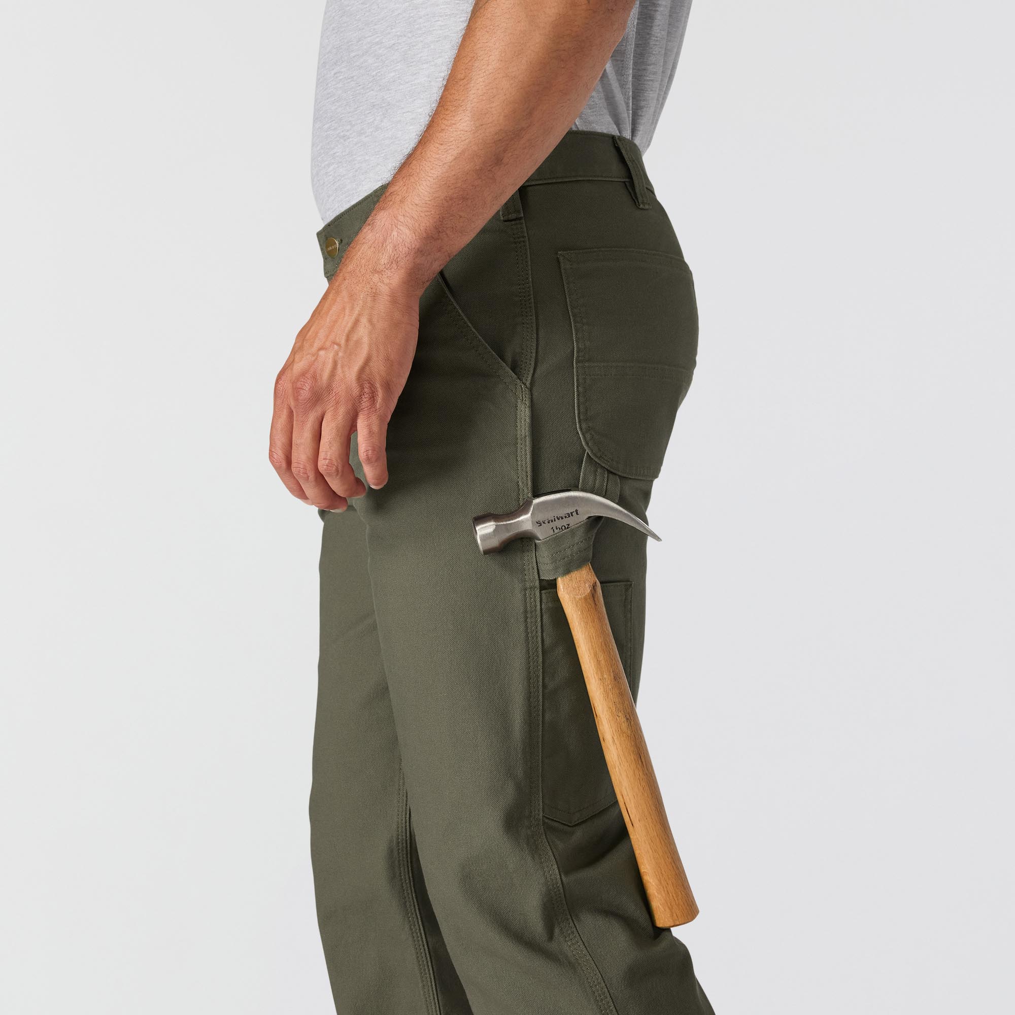 Carhartt Relaxed Straight Rugged Flex Duck Dungaree Hose dunkles oliv 40 (32) Abbildung 6