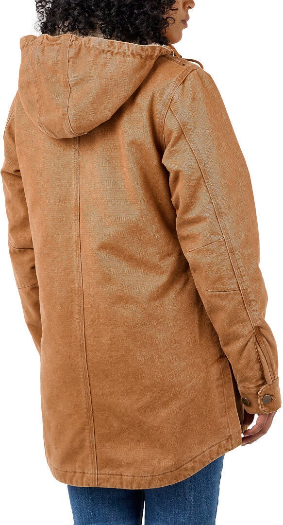 Carhartt Loose Fit Weathered Duck Ladies Coat brown M Figure 3
