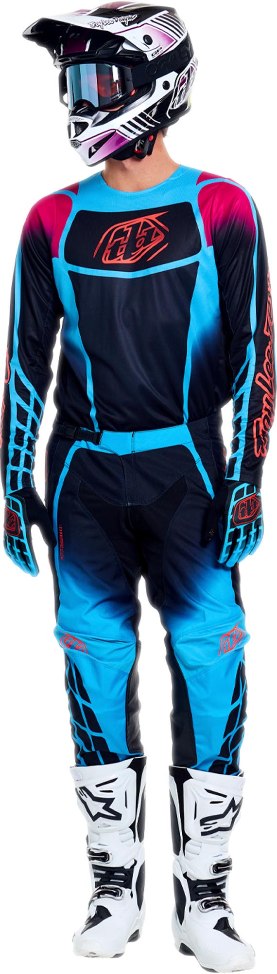 Troy Lee Designs GP Pro Framework Motocross Hose aquamarin 32 Abbildung 2