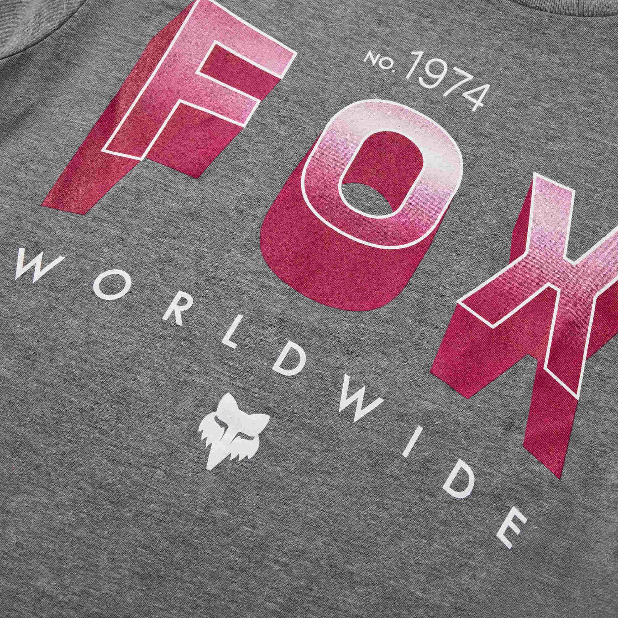 FOX Block Jeugd-T-shirt Donkergrijs YL Figuur 4