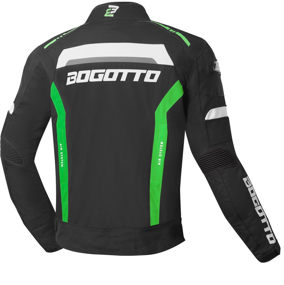 Bogotto GPX waterproof Motorcycle Textile Jacket black/green L Figure 2