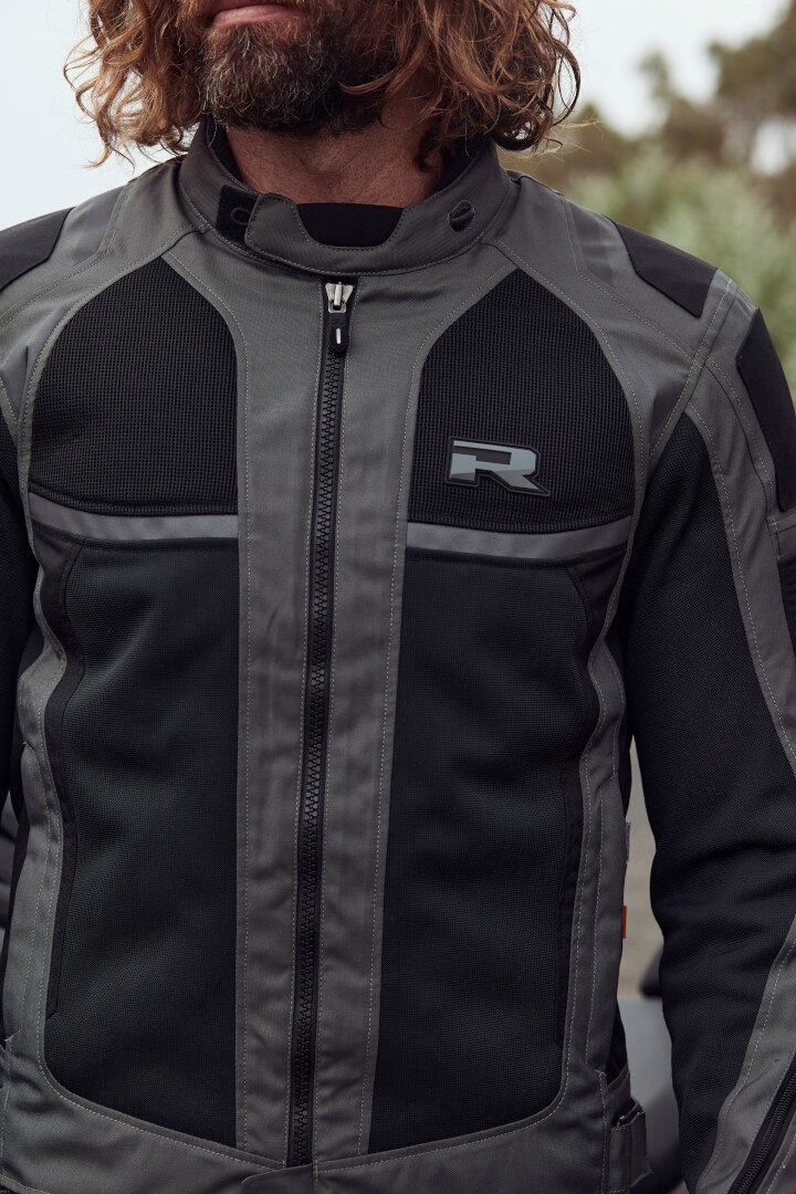 Richa Airstorm waterproof Motorcycle Textile Jacket dark grey/black L Figure 3