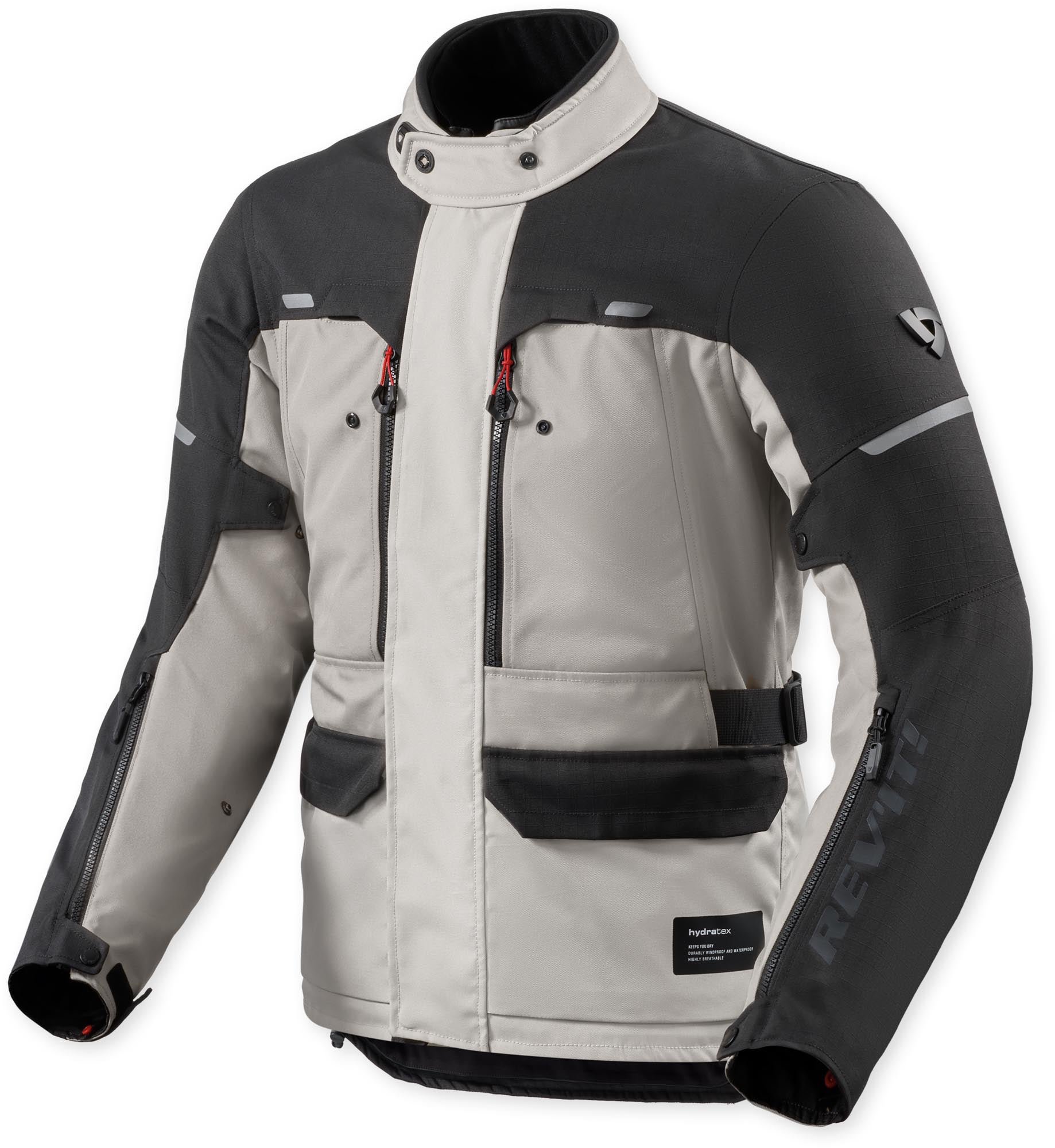 Revit Outback 5 H2O Veste textile moto imperméable argent/noir 2XL Figure 1