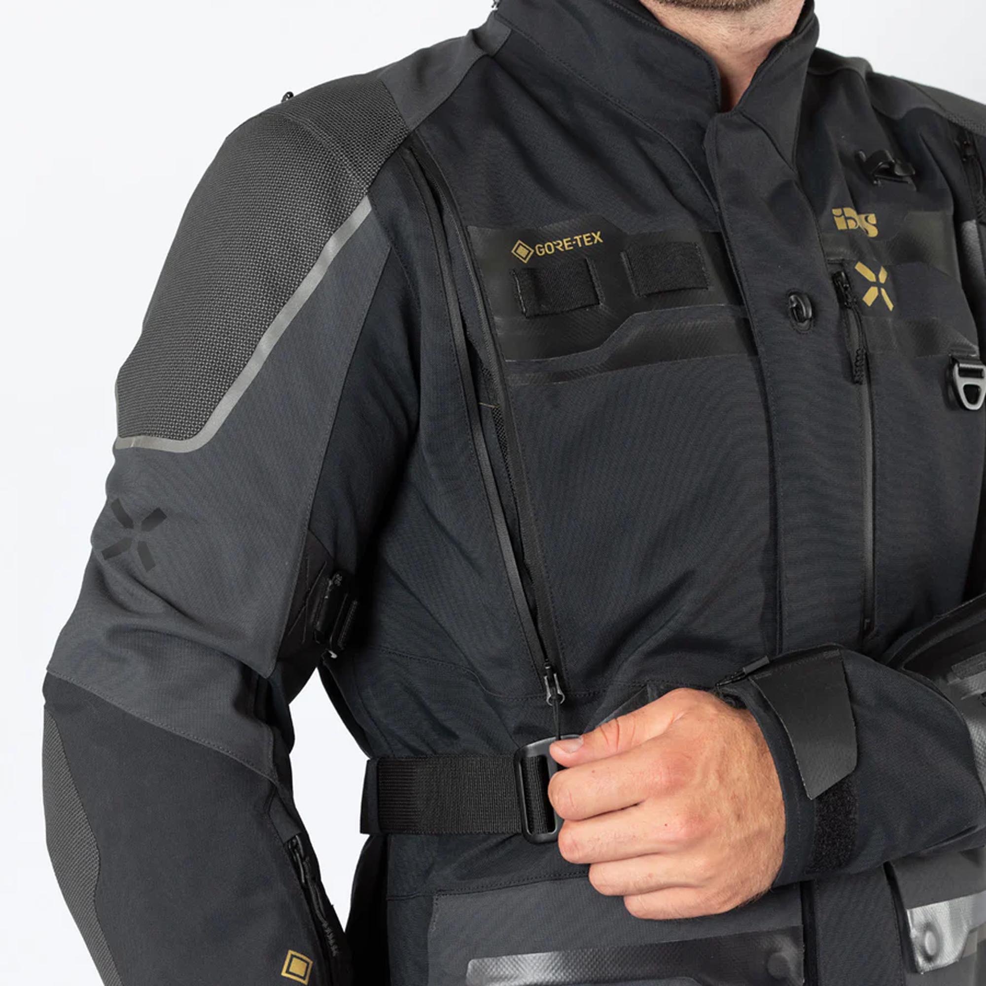 IXS Venture-GTX 1.0 Jachetă textilă impermeabilă pentru motociclete Negru/gri XS Figura 13