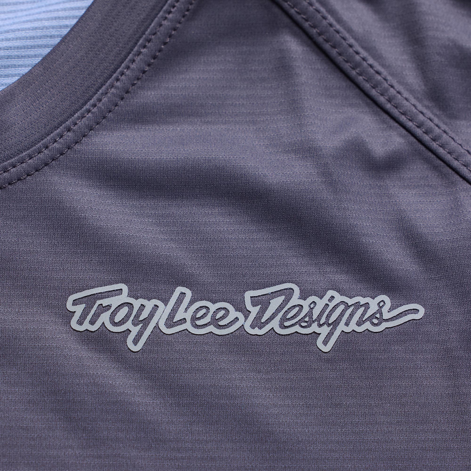 Troy Lee Designs Lilium Pro Mono Maillot de vélo à manches courtes pour dames carbone/bleu XL Figure 3