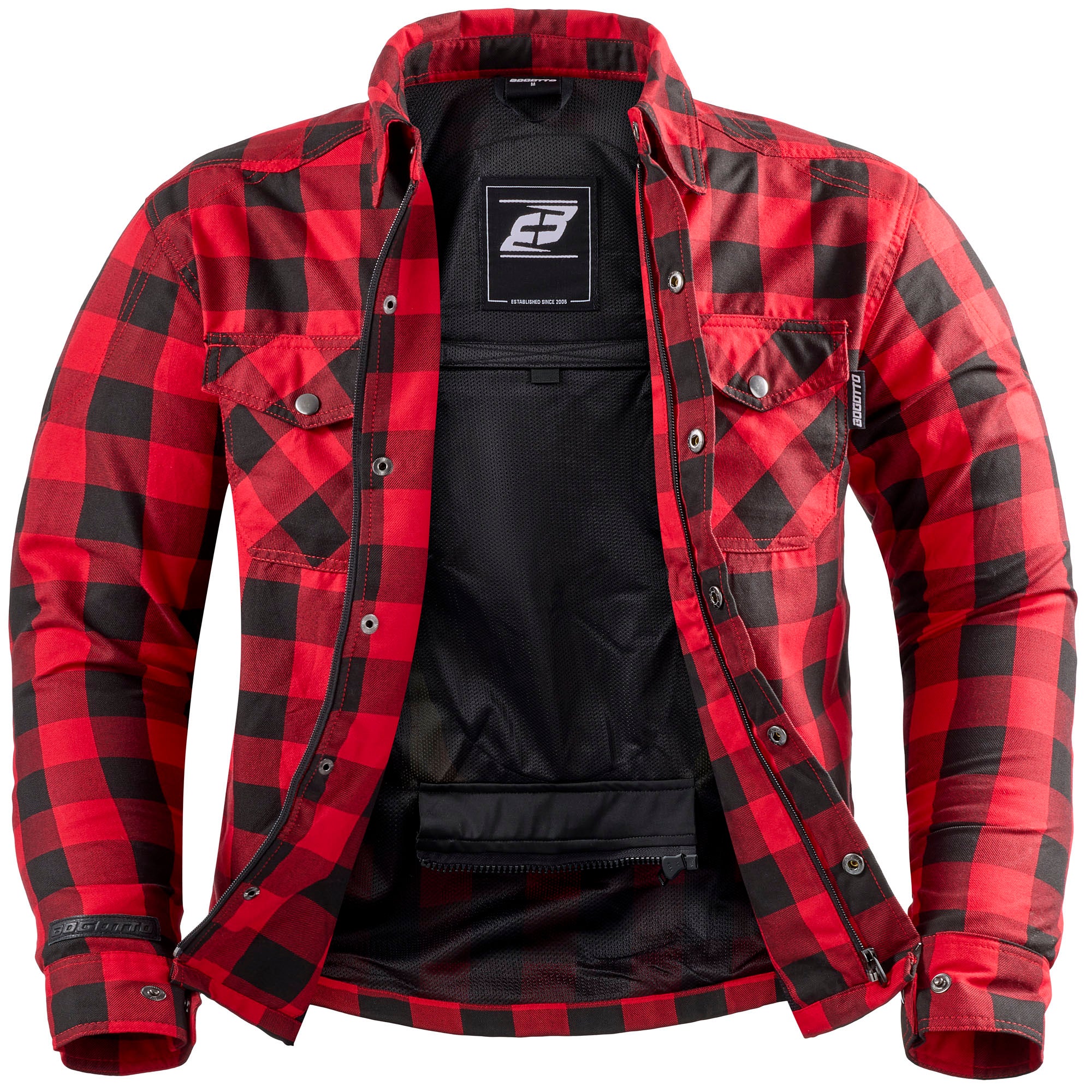 Bogotto Timb-R Chemise de moto Rouge/Noir 5XL Figure 3
